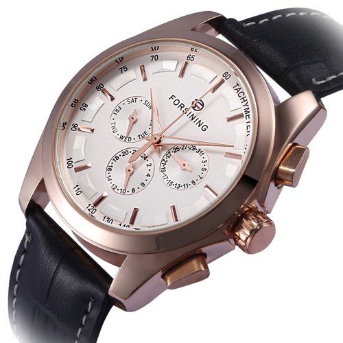Đồng hồ cơ 6 kim cao cấp Forsining A625