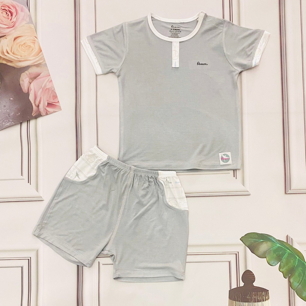 Bộ cộc bé trai Avaler 6-15kg vải bambo mịn,mát