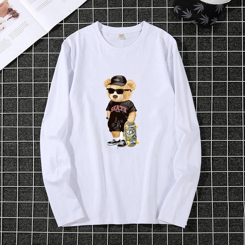 Áo thun dài tay nam nữ unissex thiết kế cổ tròn 2 màu đen , trắng basic vải coton giữ nhiệt ATH1 | BigBuy360 - bigbuy360.vn