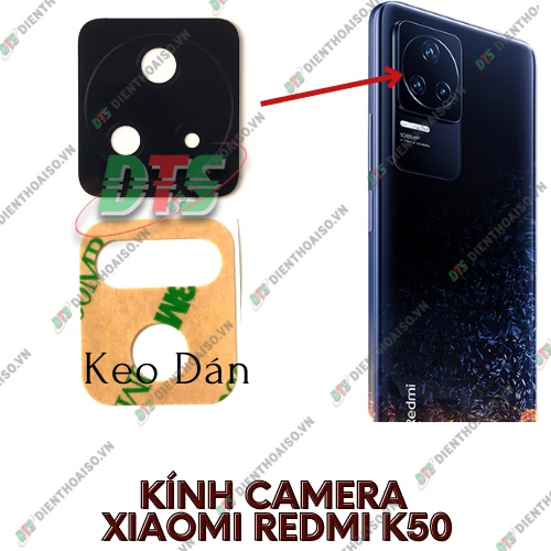 Kính camera xiaomi redmi k50 kèm keo dán