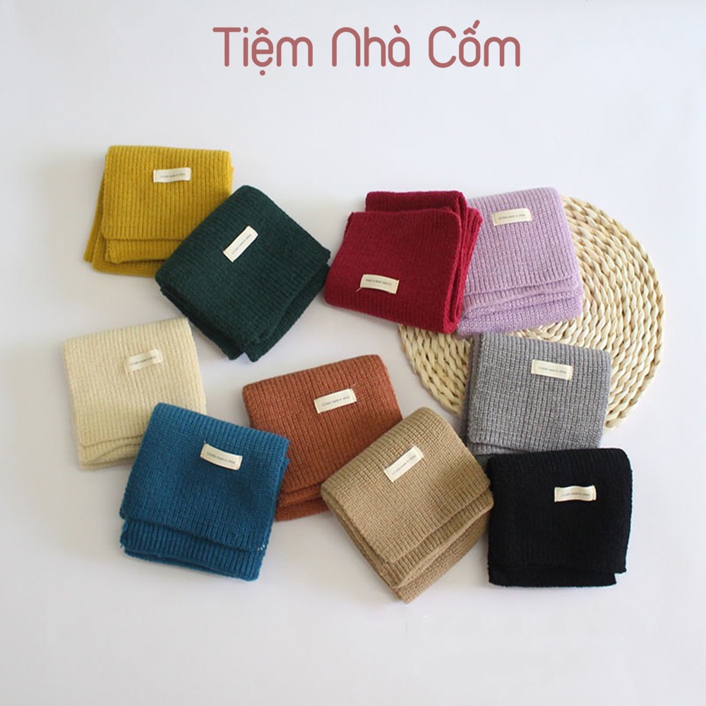 Khăn len phong cách Hàn Quốc cho bé trai, bé gái