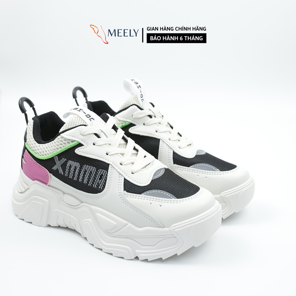 Giày Thể Thao Nữ Độn Đế MEELY Sneaker Ulzzang Nâng Đế Cá Tính - XMA65