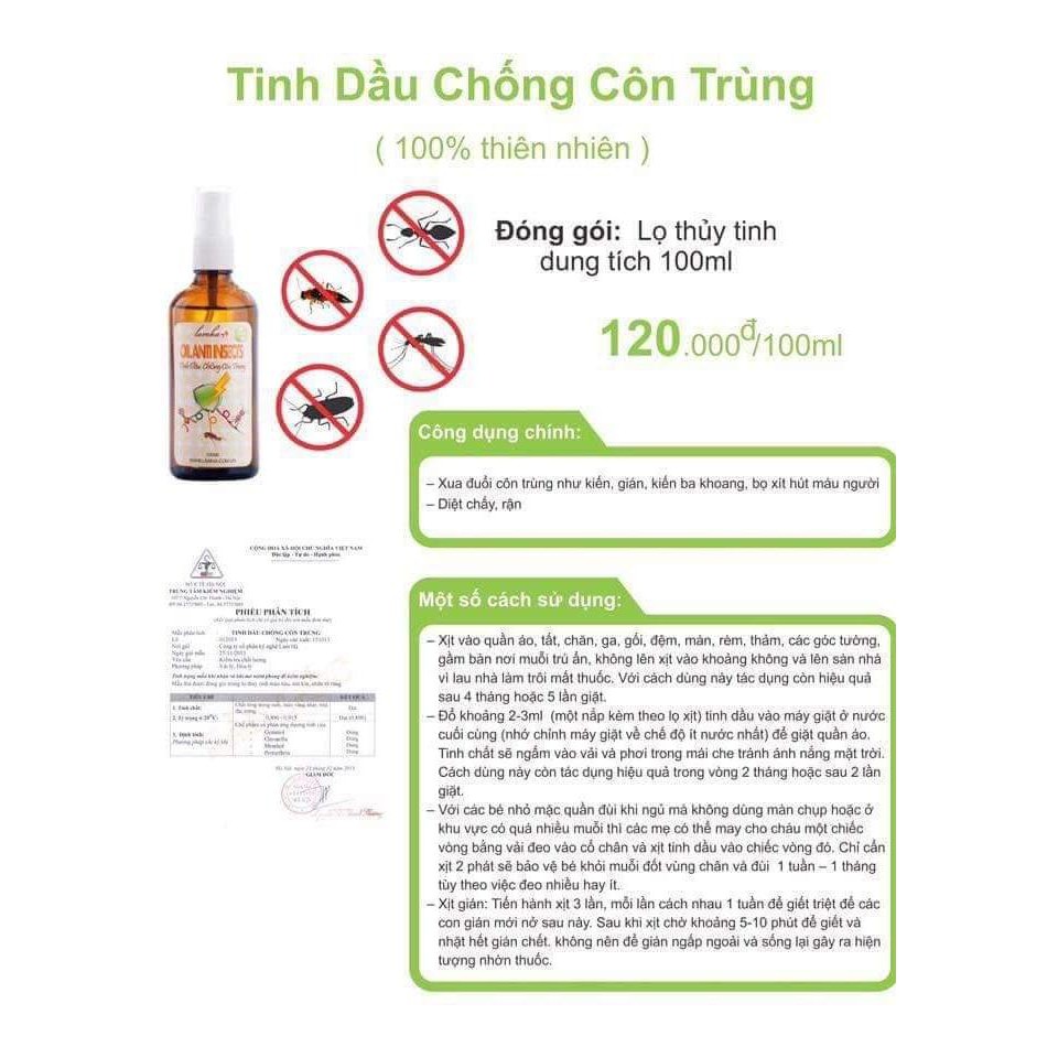 Tinh dầu chống côn trùng Lam Hà 100ml