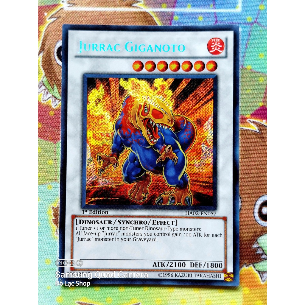 Thẻ Bài Mint90 Yugioh Monster Jurrac Giganoto - HA02-EN057 - Secret Rare