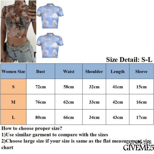 [Mã FAMAYWA giảm 10K đơn 50K] Áo lửng lưới xuyên thấu ngắn tay in hình thiên thần quyến rũ thời trang cho nữ | BigBuy360 - bigbuy360.vn