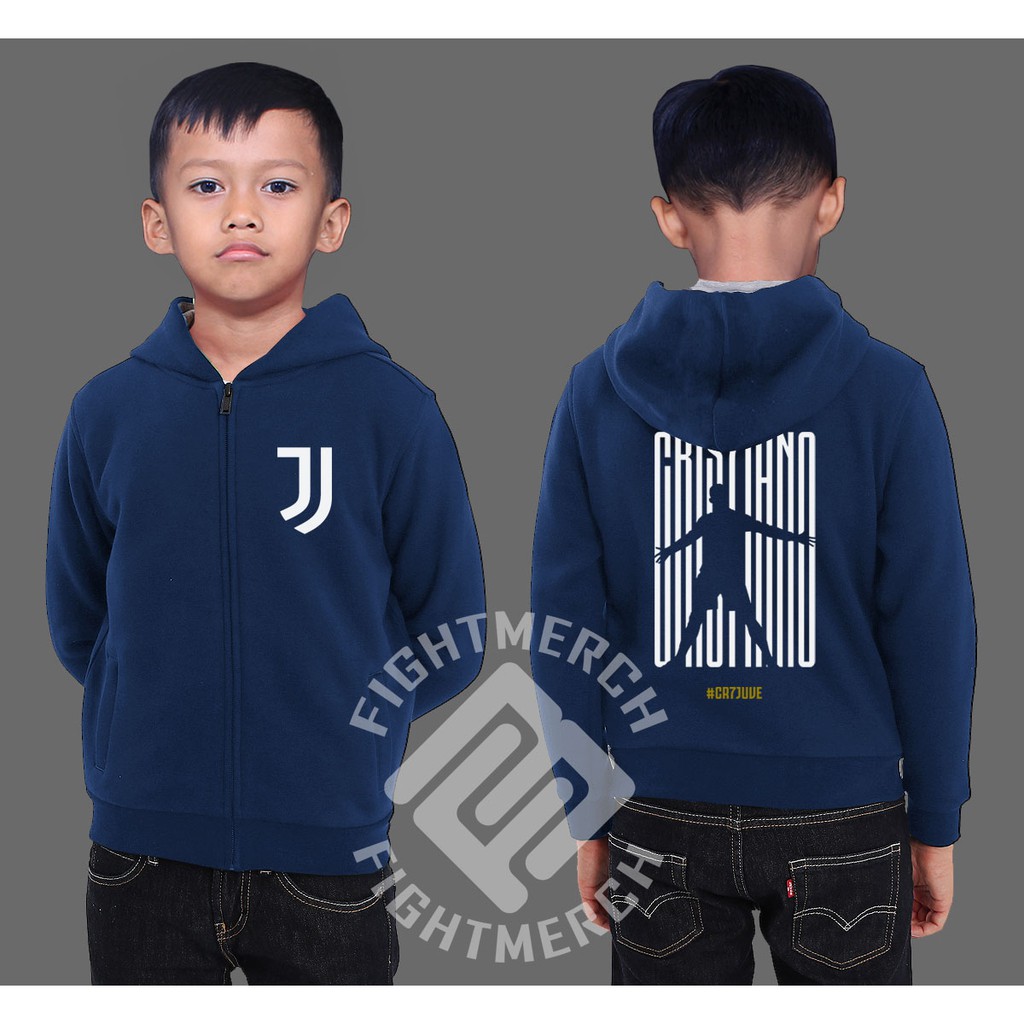 Áo Hoodie Khóa Kéo Cr7 Juve Cristiano Ronaldo Juventus 2018