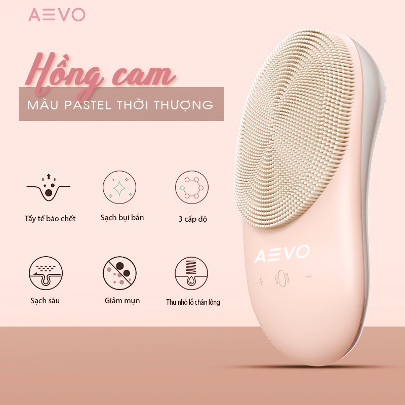 Máy Rửa Mặt Massage Nhiệt AEVO Clean and Fresh Plus làm sạch sâu massage đẩy dưỡng chất