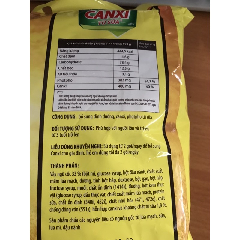 [SALE] NGŨ CỐC DINH DƯỠNG B'FAST CANXI 20 GÓI X 25G 500G