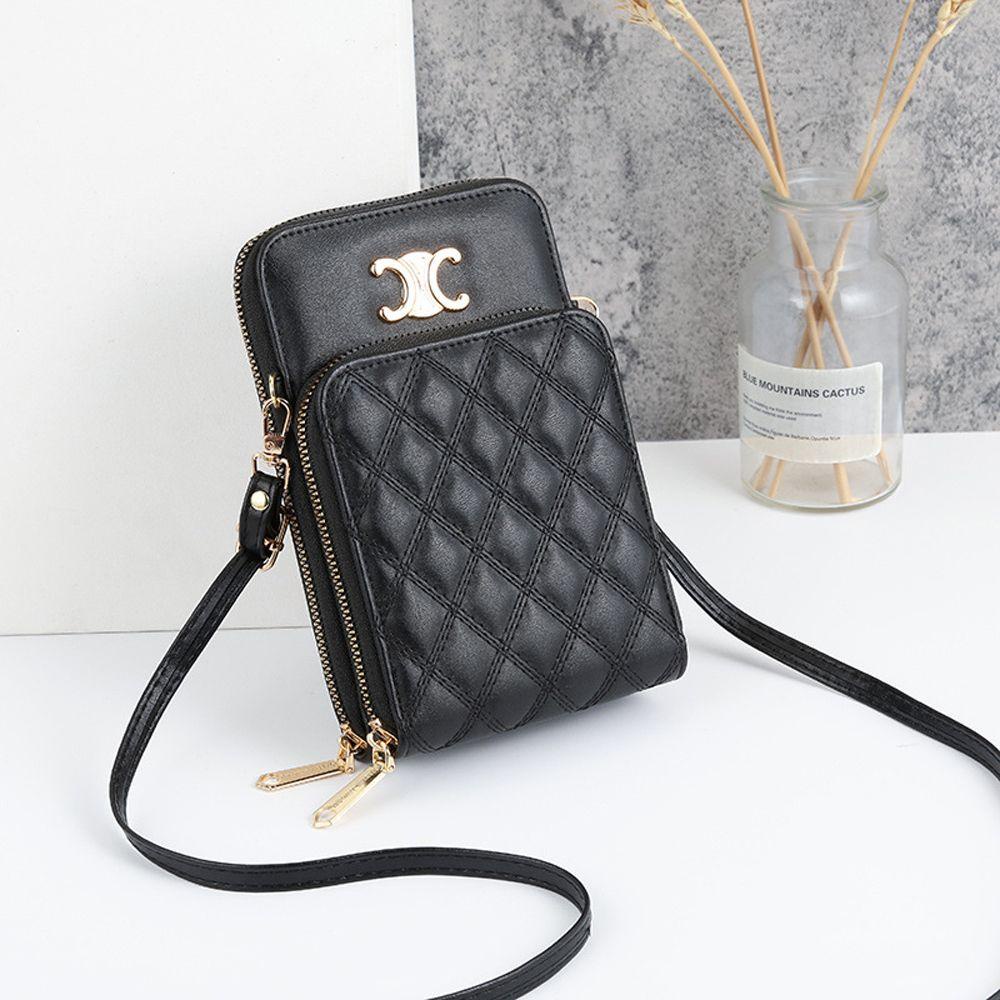 LILYES Túi Da PU Đeo Chéo Có Khóa Kéo Phong Cách Vintage