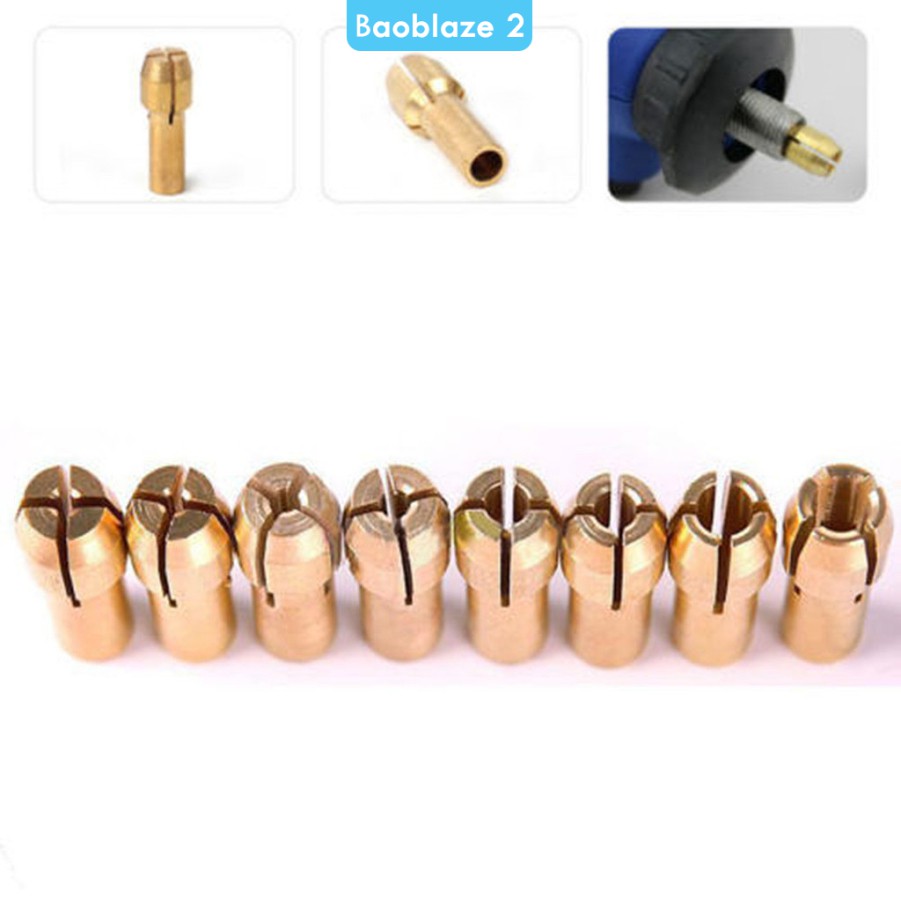 BITS 10 Đầu Kẹp Mũi Khoan Micro 0.5--3.2mm