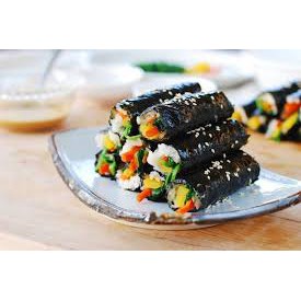 Combo 5 món kimbap hấp dẫn ( Rong biển 10 lá, Củ cải vàng, xúc xích, mành tre, thanh cua)