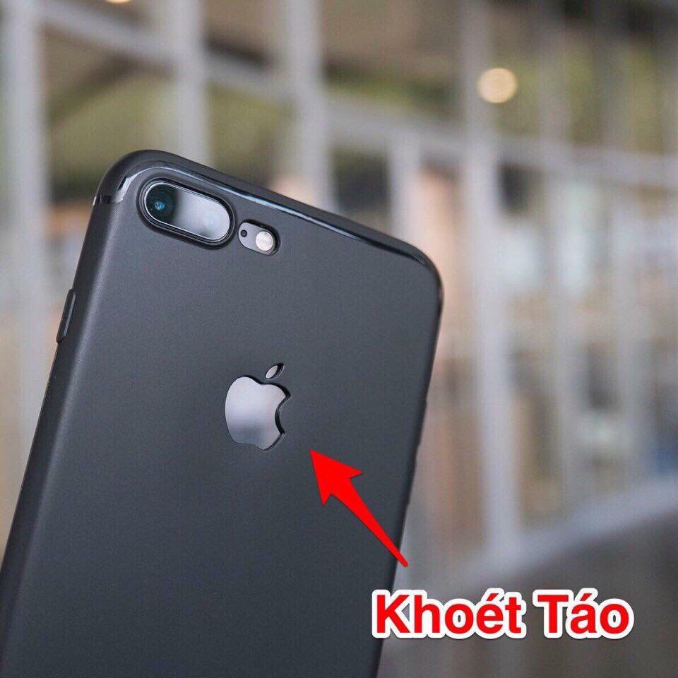 Ốp iPhone 6 6 Plus 7 Plus Dẻo Chống Bẩn Khoét Táo