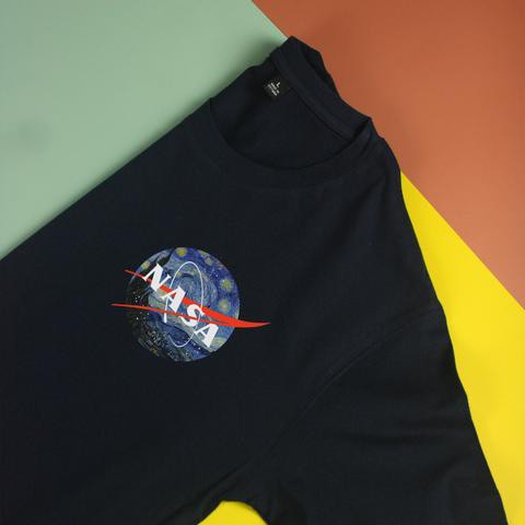 Áo thun cotton 100% in hình Nasa