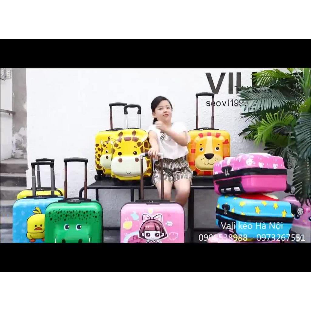 Vali Kéo Cho Bé In Hình Nổi 3D Dễ Thương Size 18inch