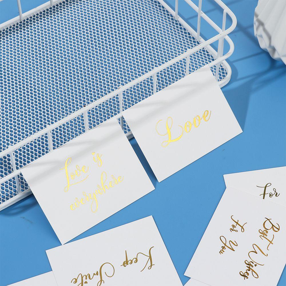 Set 50 Thiệp Chúc Mừng Sinh Nhật Màu Trắng|Con Dấu In Hình Độc Đáo Tiện Dụng