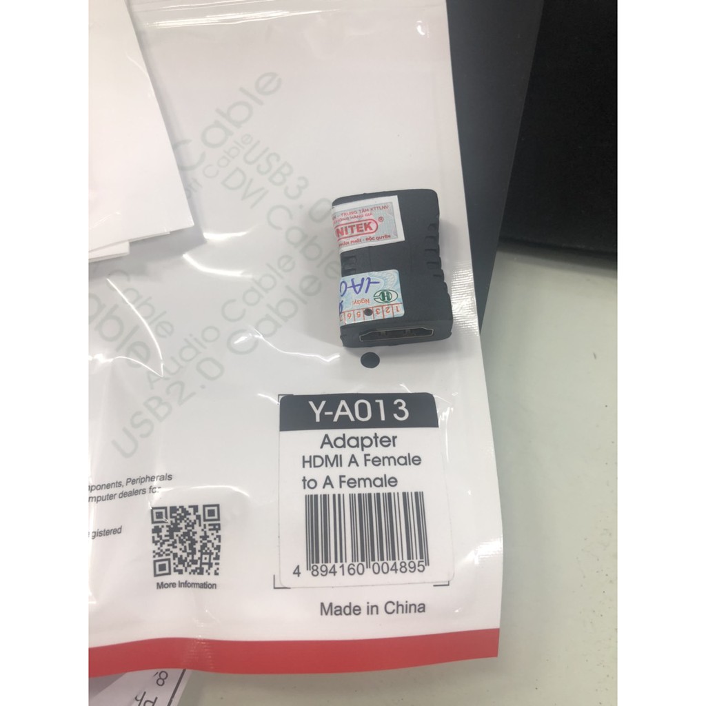 Đầu Nối Cáp HDMI Unitek Y-A013 - bảo hành 12 tháng - Full Box