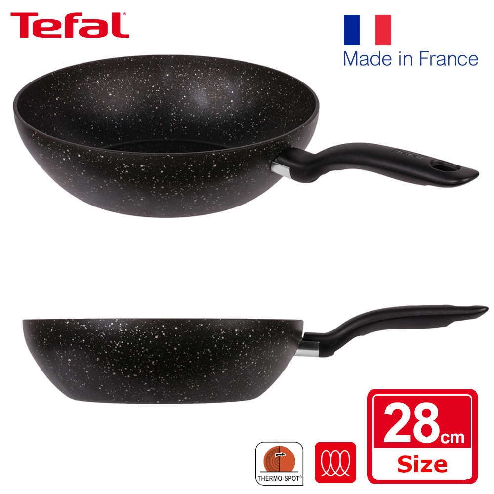 Chảo chống dính sâu lòng đáy từ Tefal Meteor size 28cm C6831922 - Made In France