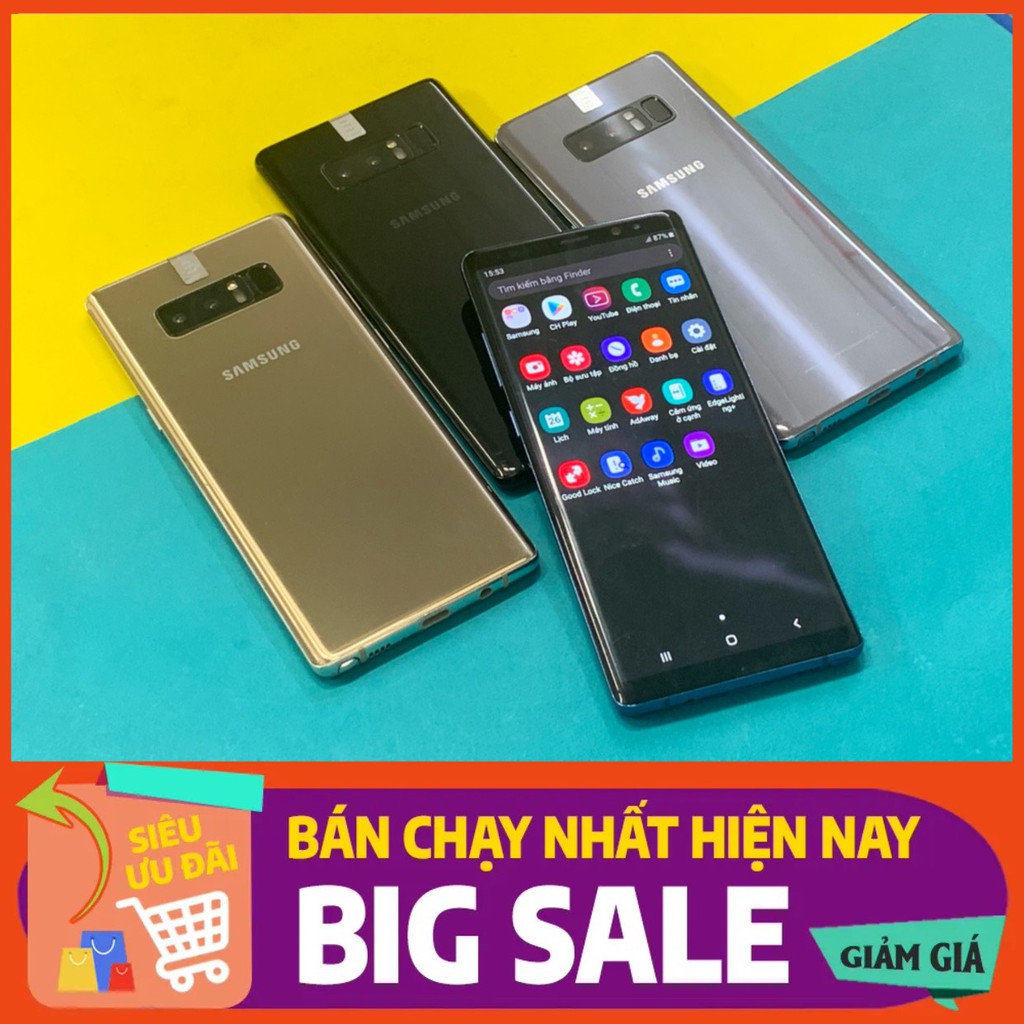 ''Rẻ hủy diệt'' điện thoại Samsung Galaxy Note 8 Chính hãng, 2sim, ram 6G/64G, chiến Game PUBG/Liên Quân mượt