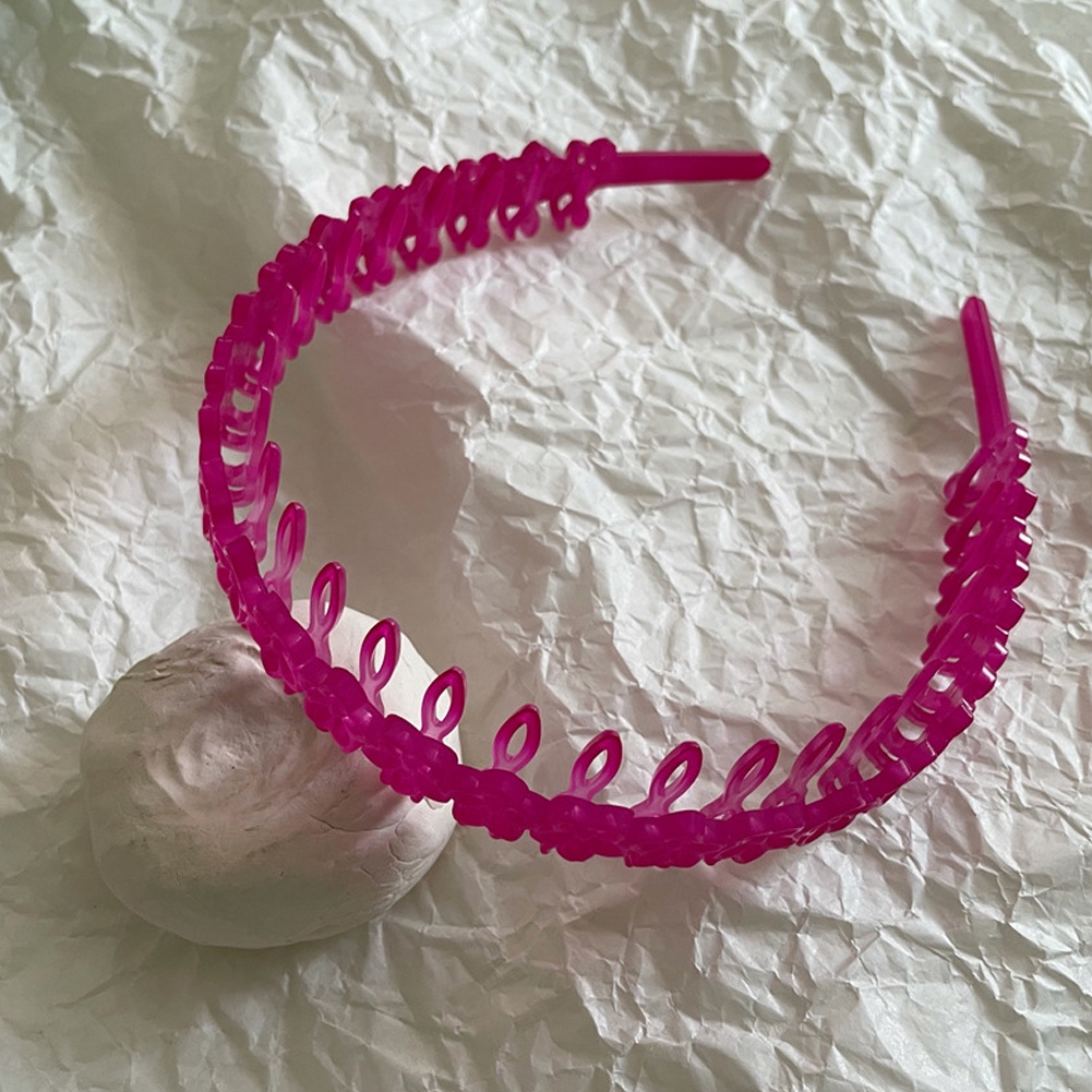 Băng Đô Cài Tóc Màu Trơn Đính Hoa Nhựa acrylic Chống Trượt Thời Trang Mới