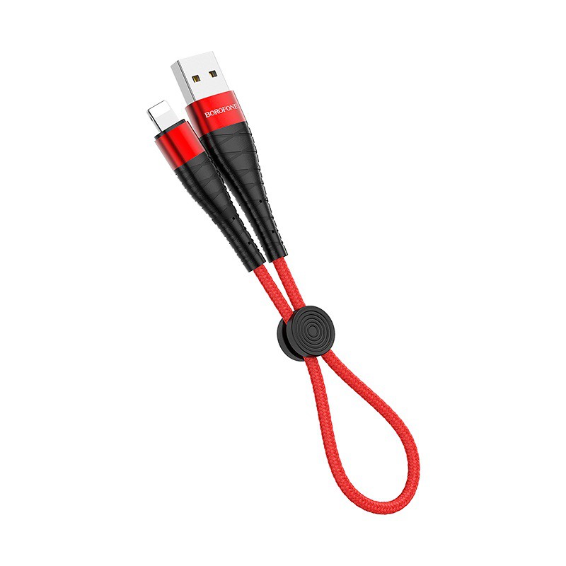 Sạc Nhanh Truyền Dữ Liệu 5A Borofone BX32 Chui Lightning Type C MicroUSB Dây Nylon Dù Chống Đứt Rối Dài 25cm