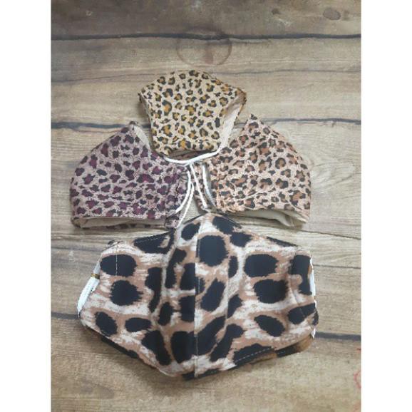 Khẩu trang da beo vân 3D siêu đẹp