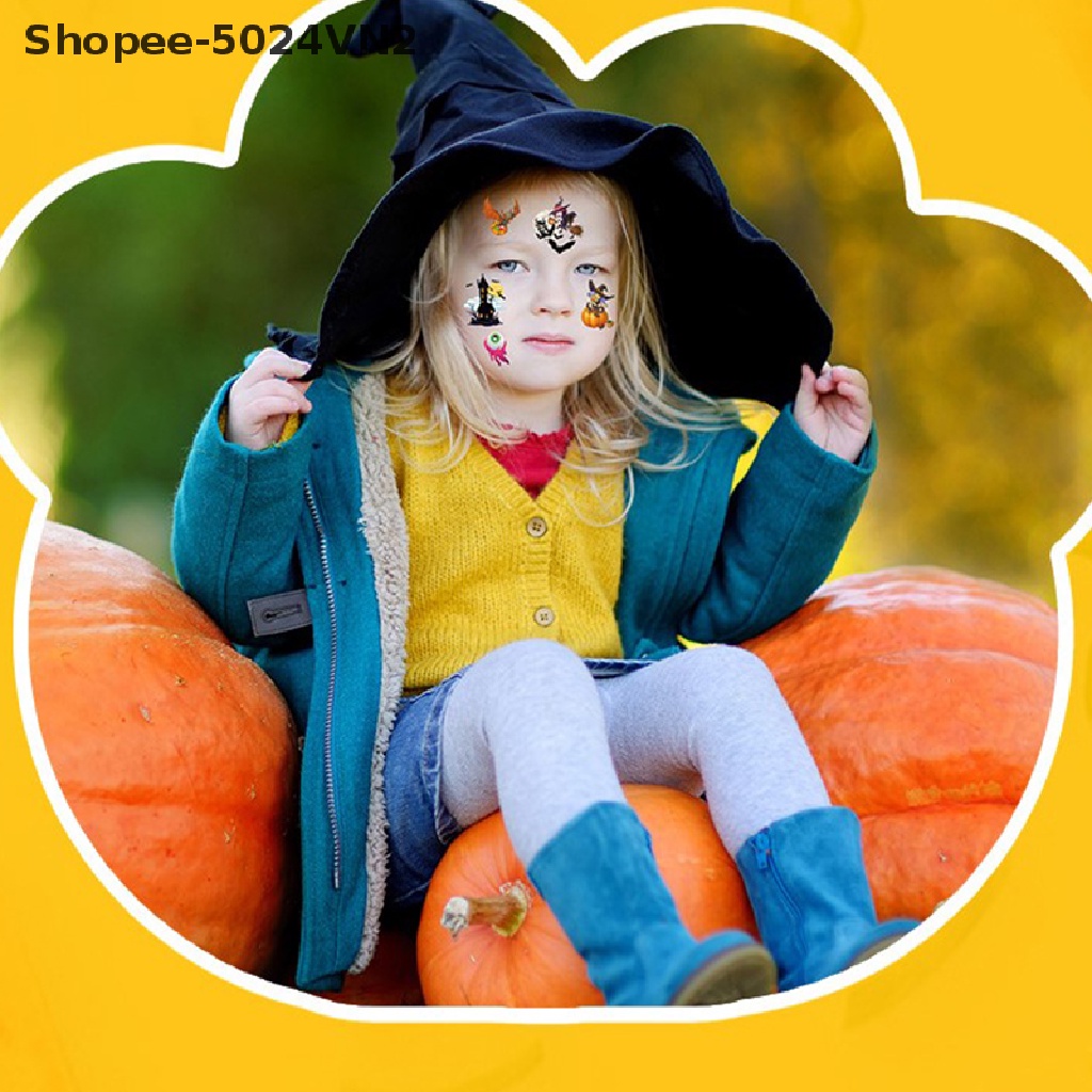Set 12 Hình Xăm Dán Halloween Cho Bé