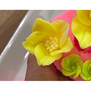 Khuôn Silicone Hoa Cúc Nhụy 4Cm
