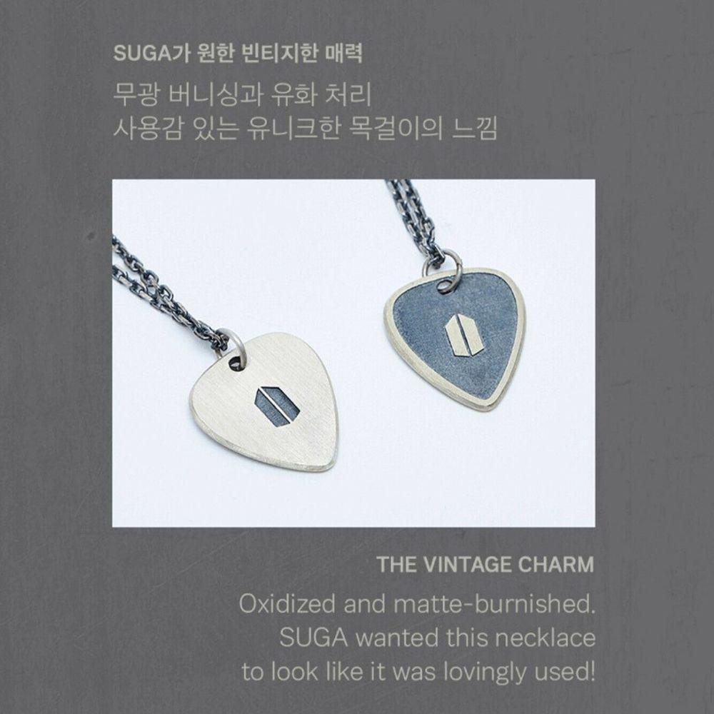 ROWANS Vòng cổ Cặp Mặt Hình SUGA Cho Cặp Đôi