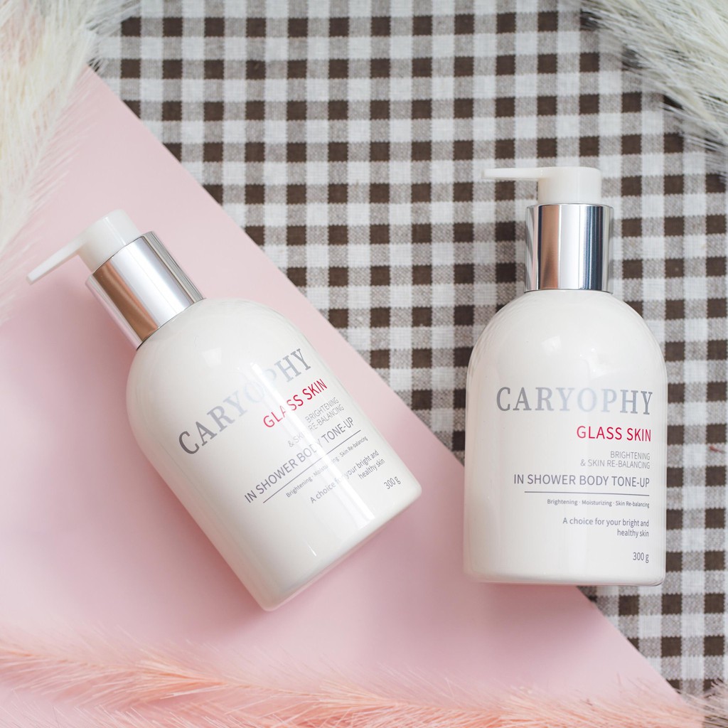 Kem Dưỡng Trắng Da Body Caryophy 3 in 1 Glass skin in Shower Body Tone Up 300g | BigBuy360 - bigbuy360.vn