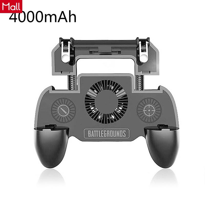 new pattern 3 In 1 2000/4000mAh Gamepad, SR2 The 5 Generation Mobile Pubg Controller Shooter Trigger Cooling Fan Mobile Power Game Handle