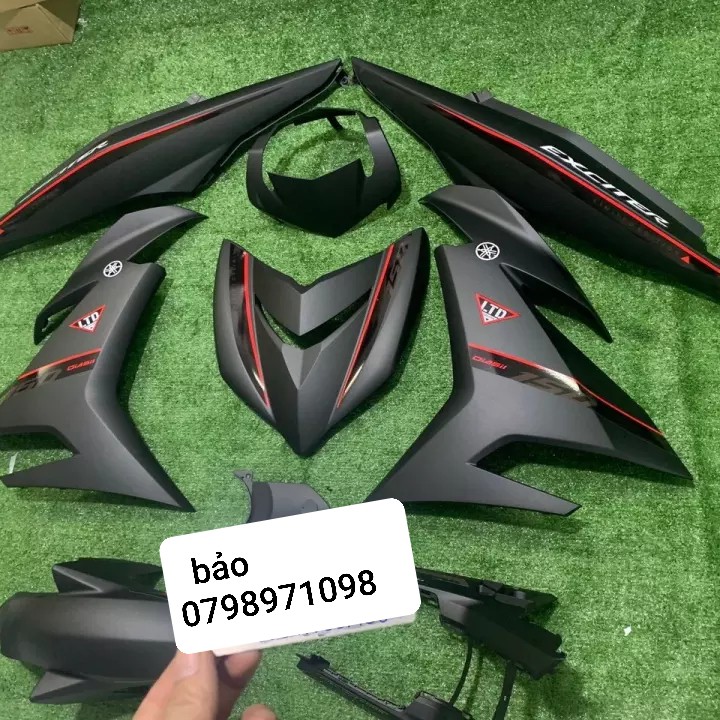 Dàn áo Exciter 150 full màu đen nhám. Hàng zin chính hãng yamaha.