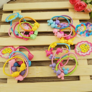 Set 10 chun buộc tóc dễ thương cho bé gái