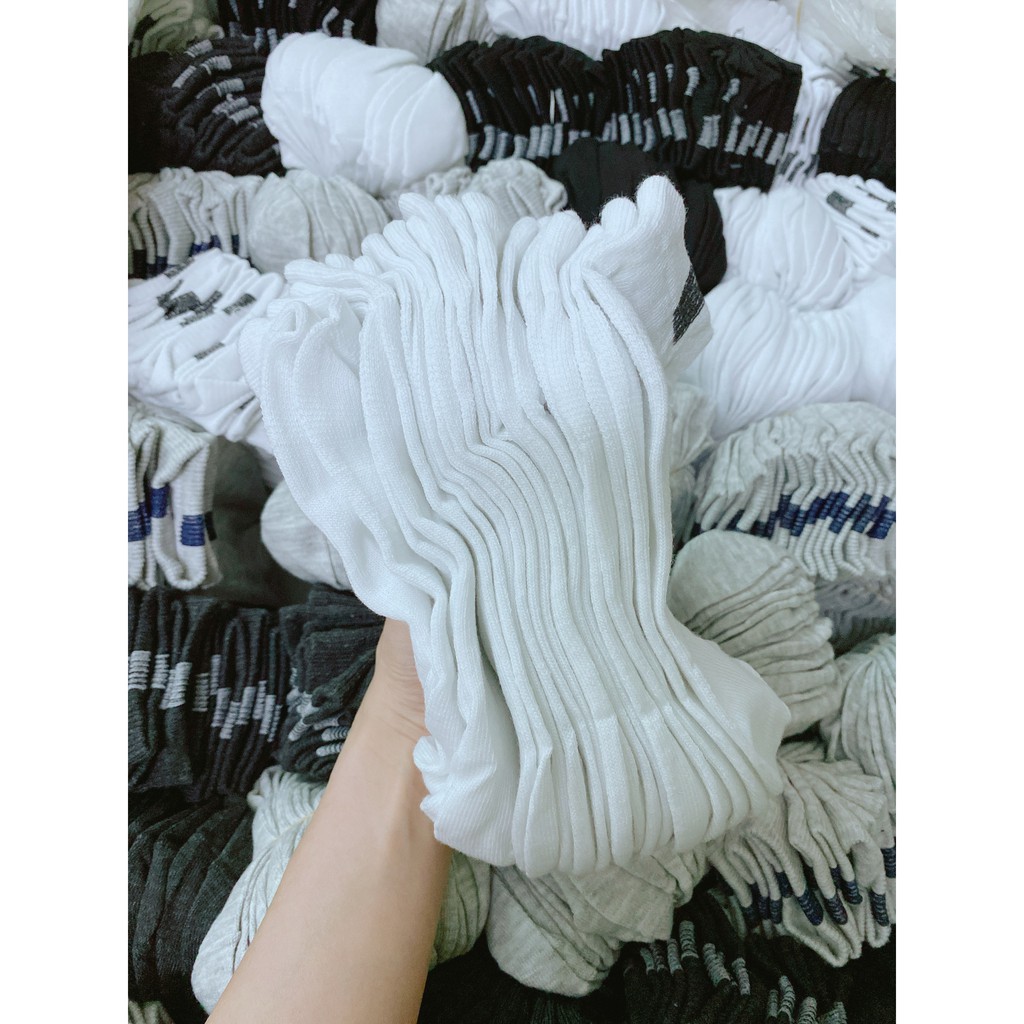 [GIÁ SỈ RẺ NHẤT THỊ TRƯỜNG ] Tất Vớ Nam Nữ Cổ Ngắn 100% Cotton , Giúp Êm Chân, Chống Hôi Thoáng Mát Cả Ngày