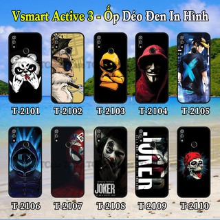 Ốp lưng Vsmart Active 3 dẻo đen in hình Cool Ngầu