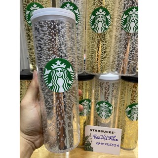 Starbuck USA - Bình nhựa hai lớp giữ nhiệt - Mùa Giáng Sinh 2020