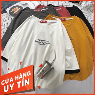 [Video thật] Áo thun tay lỡ cotton thoáng mát gấu rỗng (unisex nam nữ đều mặc được)