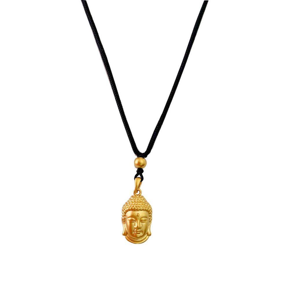 Vòng Cổ Choker Hình Đầu Phật Sáng Tạo|Dây Chuyền Mặt Nhiều Màu Sắc Cá Tính Cho Nam Nữ