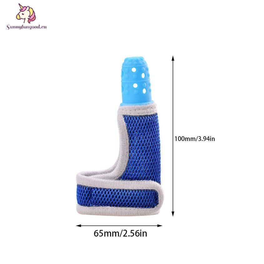 Găng tay silicone bọc ngón tay hỗ trợ ngăn trẻ em bú ngón cái