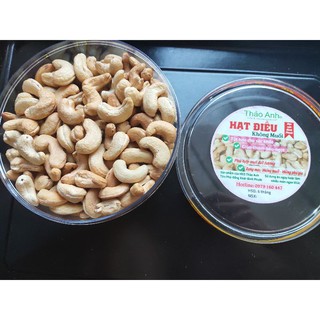 Hạt điều rang không muối  size to hộp 500gr (rang mỗi ngày)