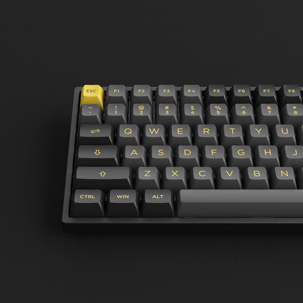 Bàn phím cơ AKKO 3084B Plus Black Gold (Bluetooth 5.0 / Wireless 2.4Ghz / Hotswap / Foam tiêu âm / AKKO CS Jelly sw)