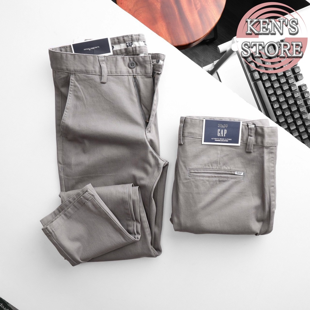 Quần KAKI ống xuông VNXK GAP (LOẠI 1) chất co dãn, thấm hút mồ hôi