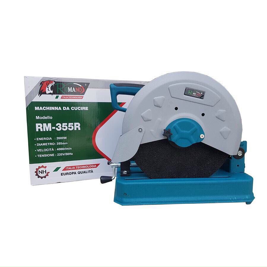 Máy cắt sắt máy cắt bàn Romano ... RM-355R 2600W...Máy chính hãng tặng lưỡi 355...
