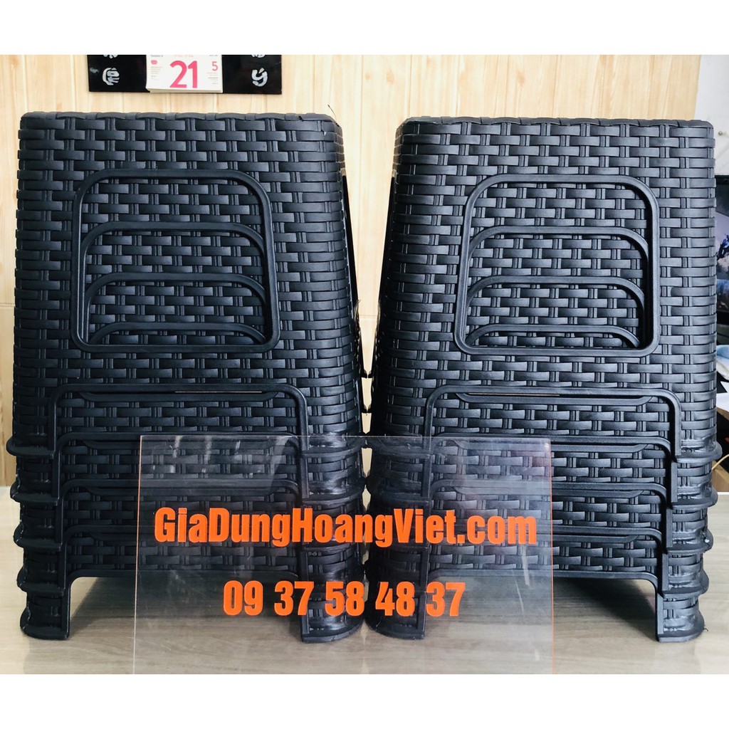 Combo 10 Ghế Lùn Giả Mây Giao Grab Nhanh HCM