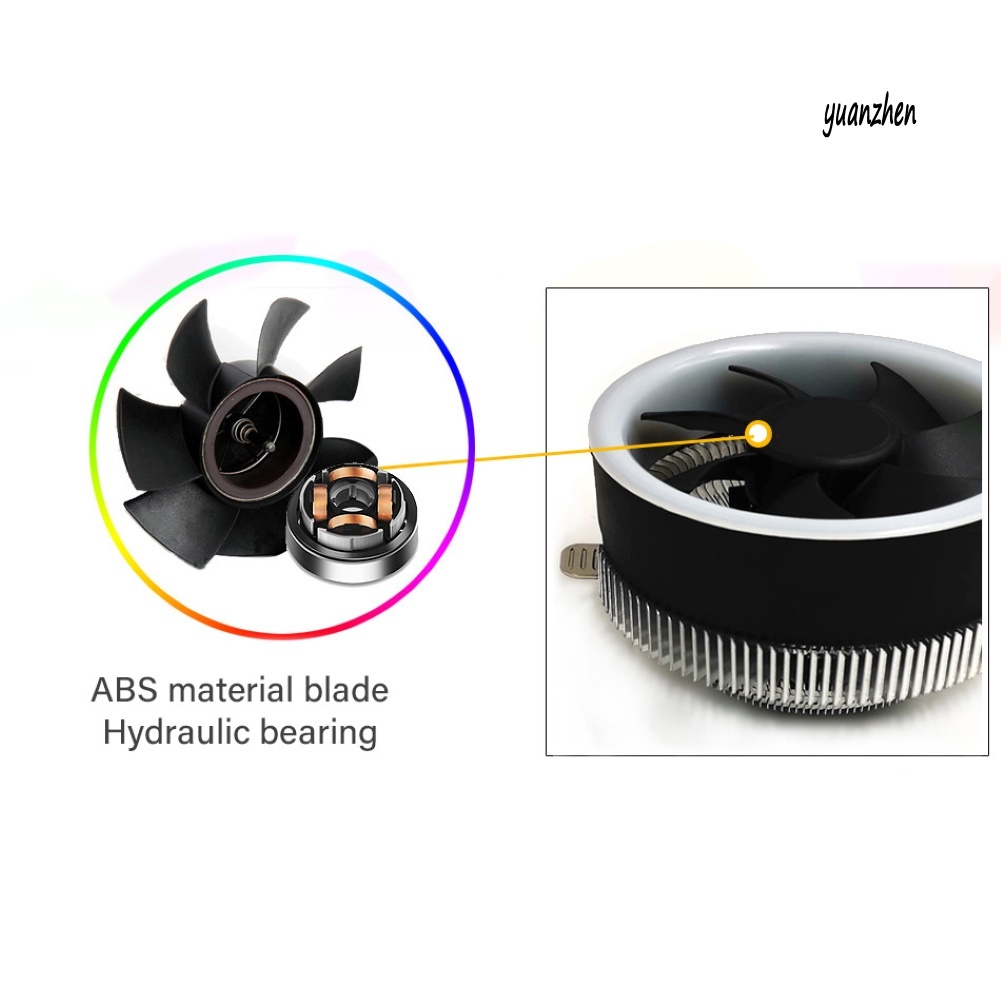 yuanzhen Silent Desktop Computer CPU Cooler Radiator Heatsink Cooling Fan for I-ntel A-MD | BigBuy360 - bigbuy360.vn