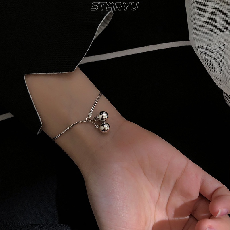 Vòng Tay Bạc S925 Mặt Quả Chuông Nhỏ Cá Tính Cho Nữ