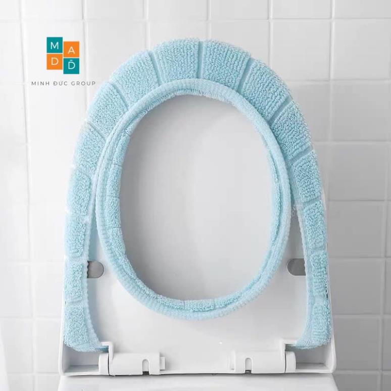 Miếng lót bồn cầu nỉ bông chống lạnh tiện dụng