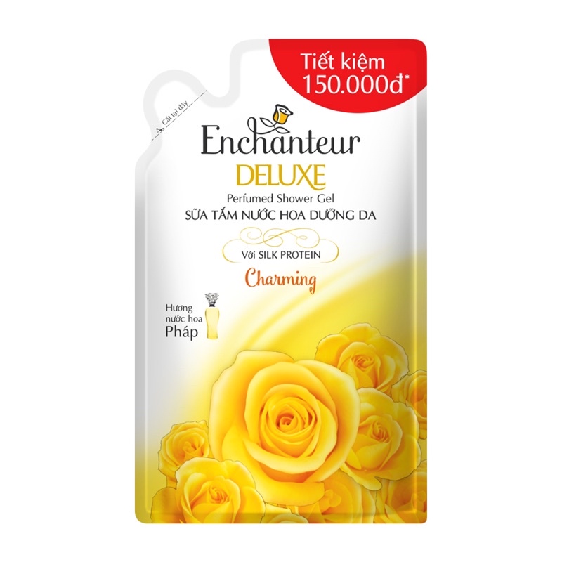 ( Tiết kiệm hơn) Túi sữa tắm Enchanteur 900g