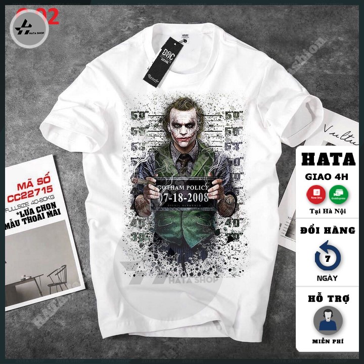 Áo Thun Trắng In Hình 3D Siêu Đẹp Cotton