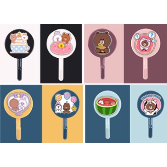 Móc treo dính tường ba anh em gấu MTDT4 bare bear cute molang pusheen gấu brown tonton khủng long hoàng đế mèo capoo