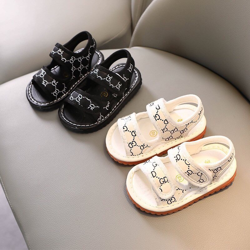Sandal tập đi cho bé trai, bé gái - dép quai hậu tập đi GD cho bé có còi tít siêu mềm, siêu êm, quai dán tiện lợi (3 mã)